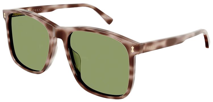 Gucci GG1041S 004‎ Sunglasses Havana Brown Green Lenses Gucci Acetate Sunglasses GG1041S Havana Green 1713369  main image 3