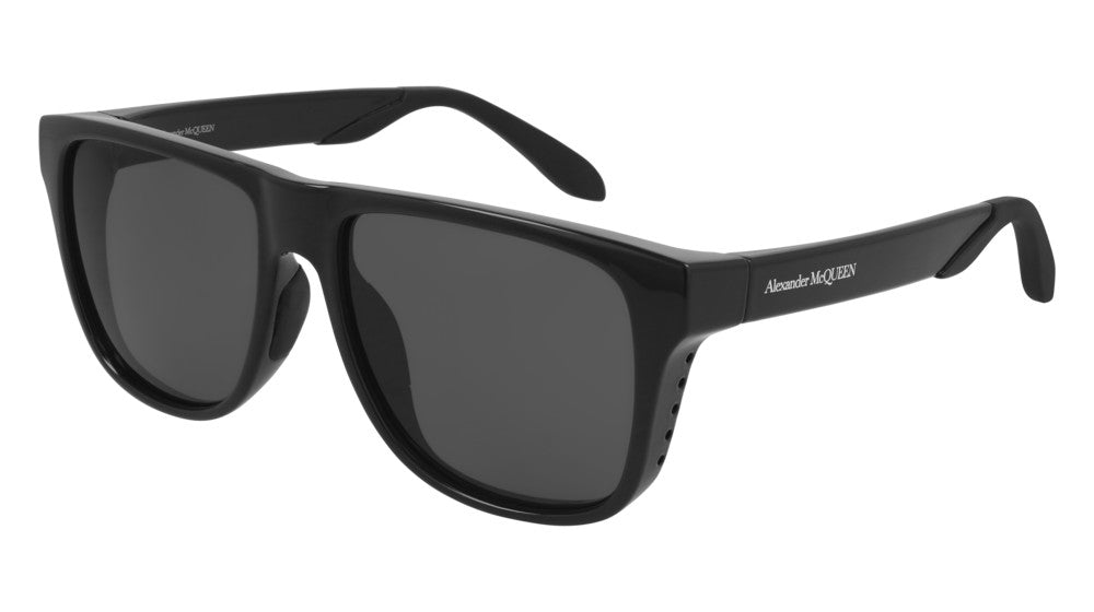 Alexander McQueen AM0292SA Black Unisex Sunglasses – Designer Daydream