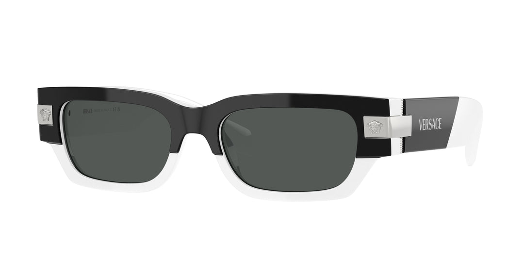 Versace VE4465 Black White Sunglasses