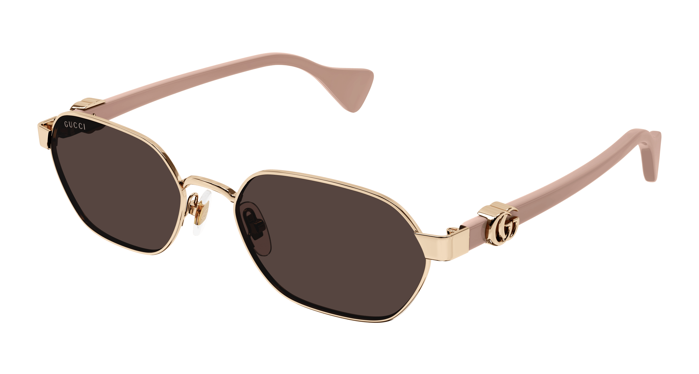 Gucci GG1593S Metal Oval Rose Gold Sunglasses – Designer Daydream