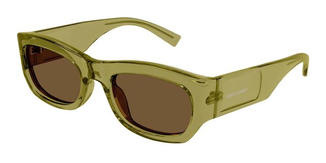 Saint Laurent SL713 Sunglasses in Transparent Green – Designer