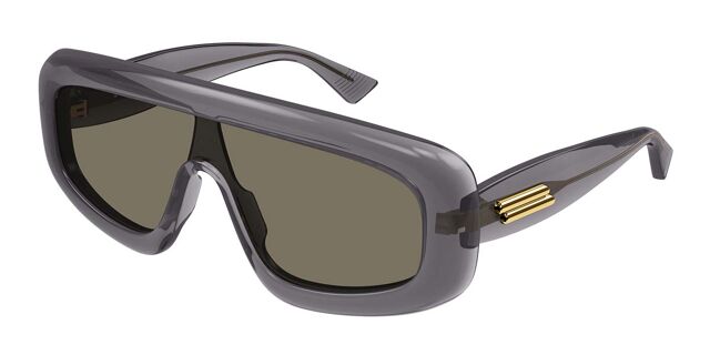 Bottega Veneta BV1281S Transparent Grey Mask Sunglasses  display picture 3