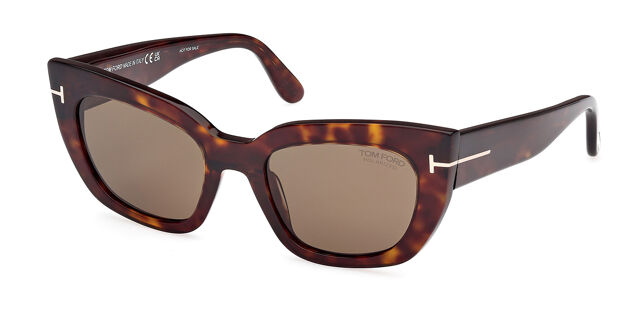 Tom Ford Athena FT1190 Cat Eye Sunglasses in Havana Brown