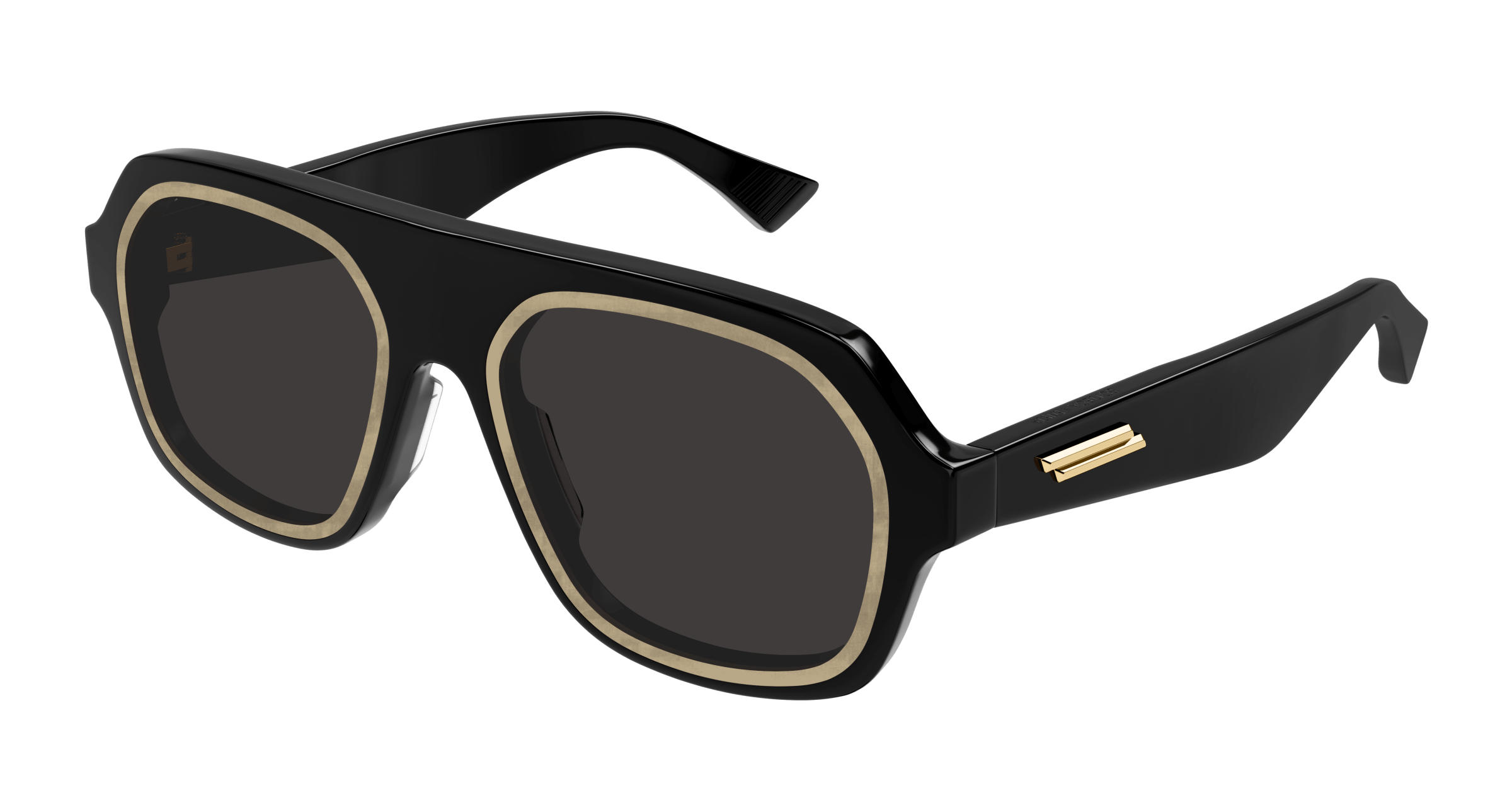 Bottega Veneta BV1217S Aviator Sunglasses in Black – Designer Daydream