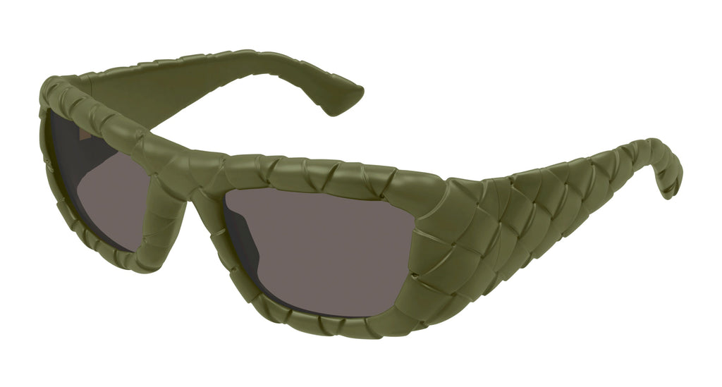 Bottega Veneta BV1303S Braided Sunglasses in Olive Green  display picture 3