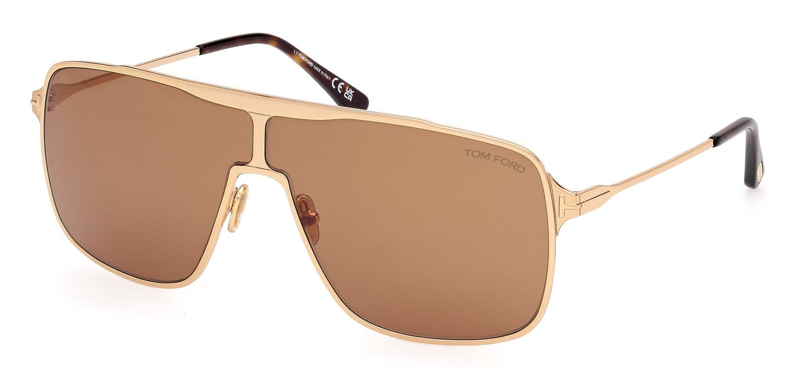 ゴッドファーザー Zappa FT1173 Aviator Sunglasses in Gold Brown – Designer Daydream
