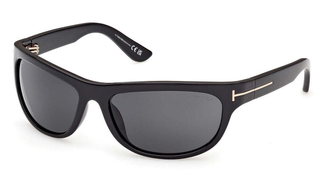 Tom Ford Anders FT1363 Mask Sunglasses in Black | Designer Daydream