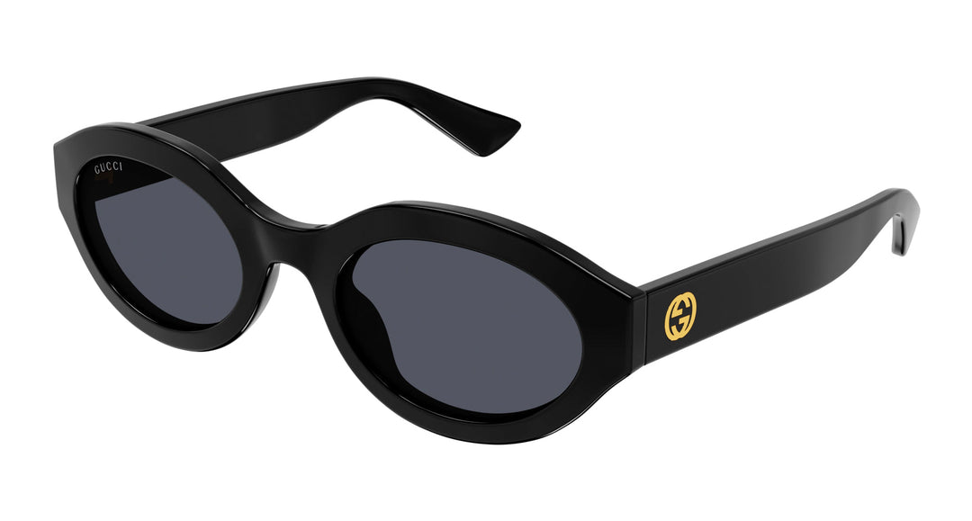 Gucci GG1579S Oval Sunglasses in Black