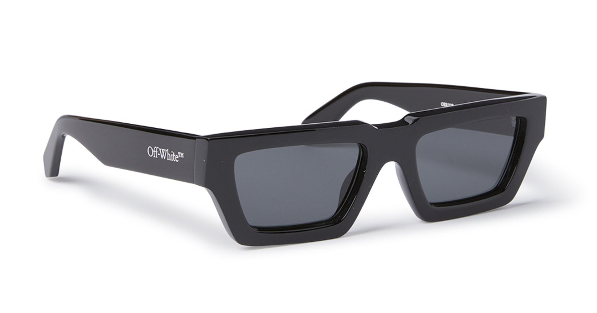 Off-White Manchester サングラス スクエア型 OFF-WHITE Manchester Rectangular Frame Sunglasses Black/Dark Grey