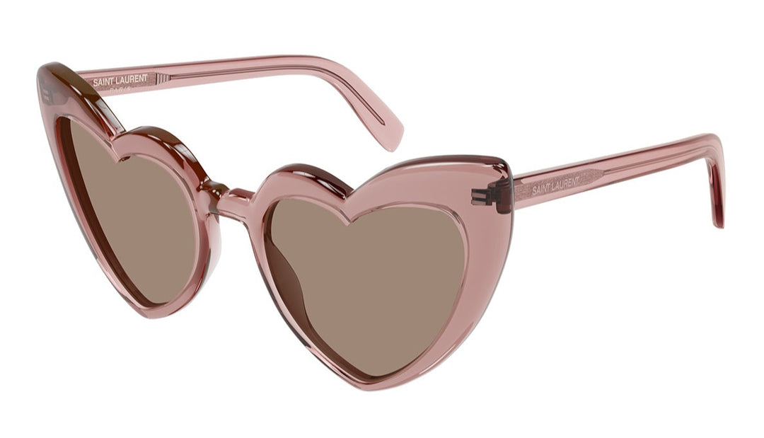 Saint Laurent SL181 Loulou Heart Sunglasses in Pink