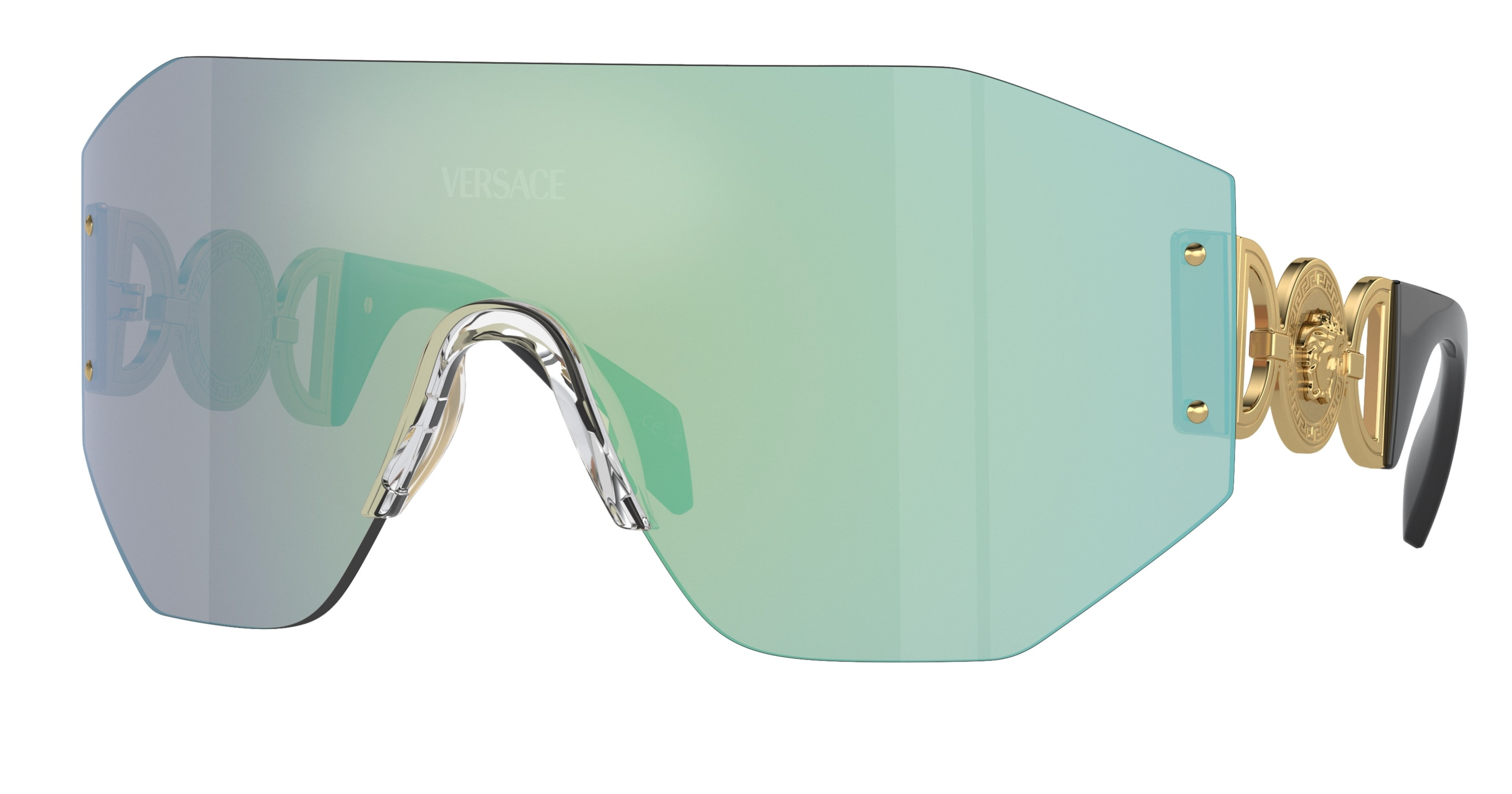 Versace women's 2024 shield sunglasses