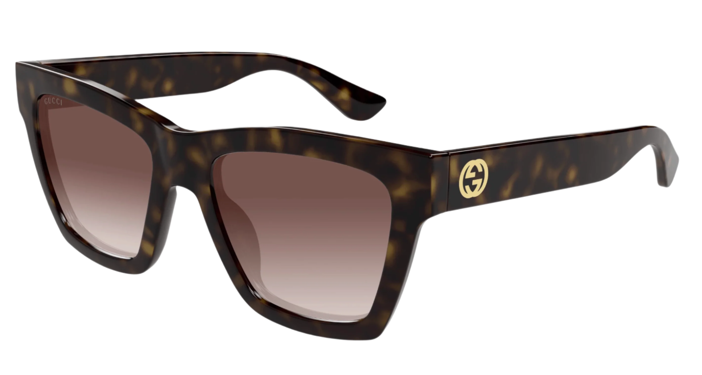 Gucci GG1714S Cat Eye Sunglasses in Brown Havana | Designer 