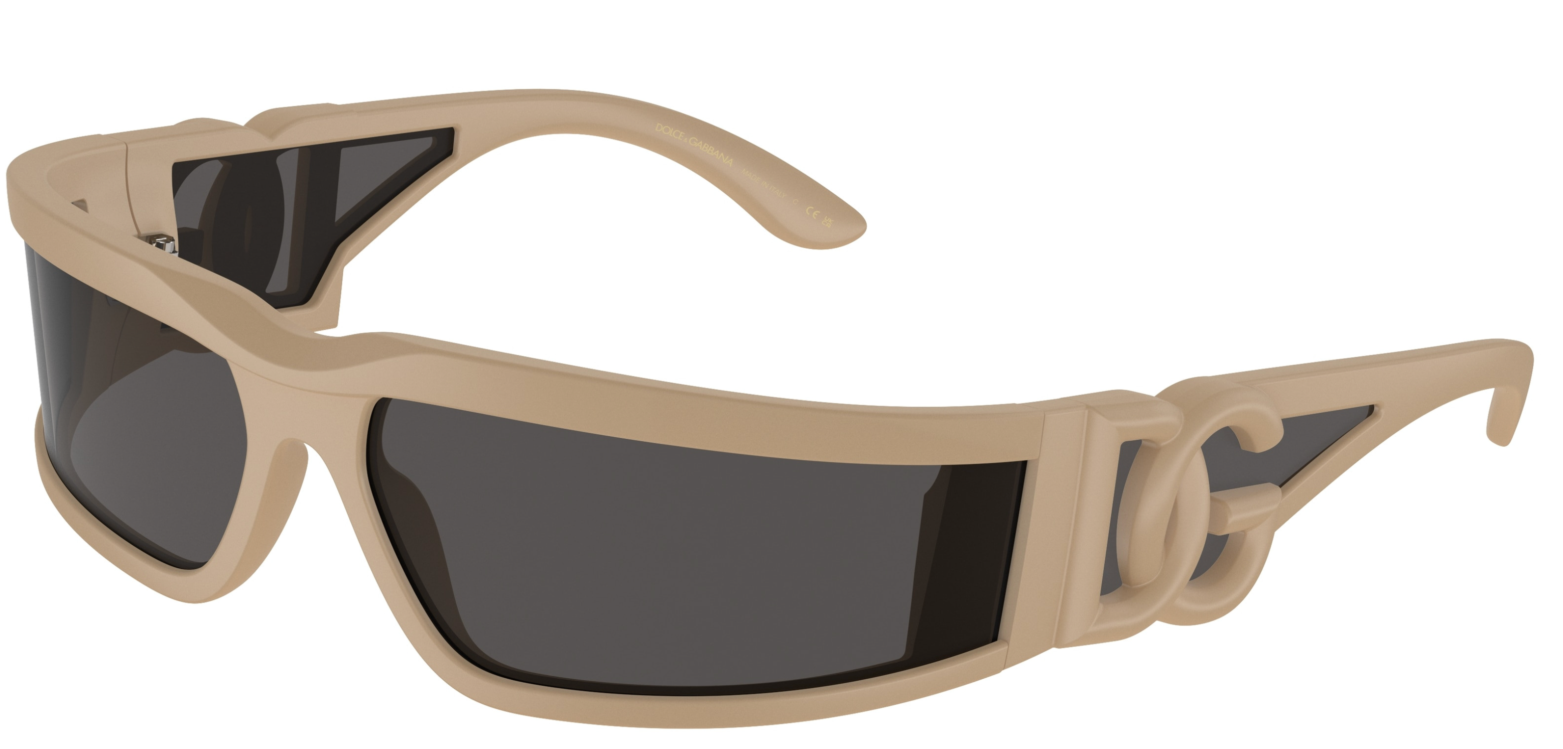 Dolce & Gabbana DG6198 Beige Shield Sunglasses – Designer Daydream Dolce & Gabbana DG6198 Beige Shield Sunglasses – Designer Daydream