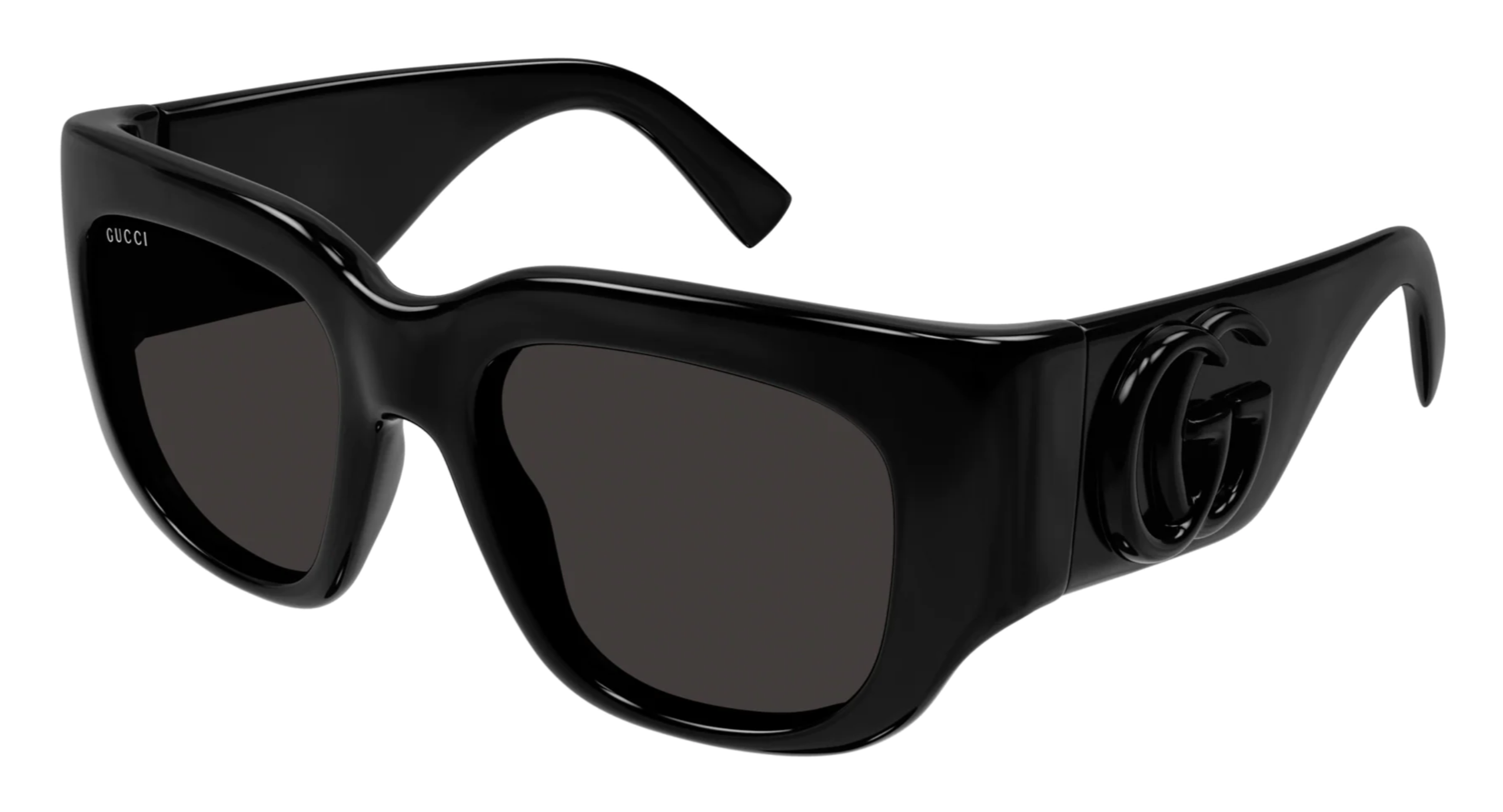 Gucci GG1545S Thick Rim Sunglasses in Black | Designer Daydream Gucci GG1545S Thick Rim Sunglasses in Black | Designer Daydream