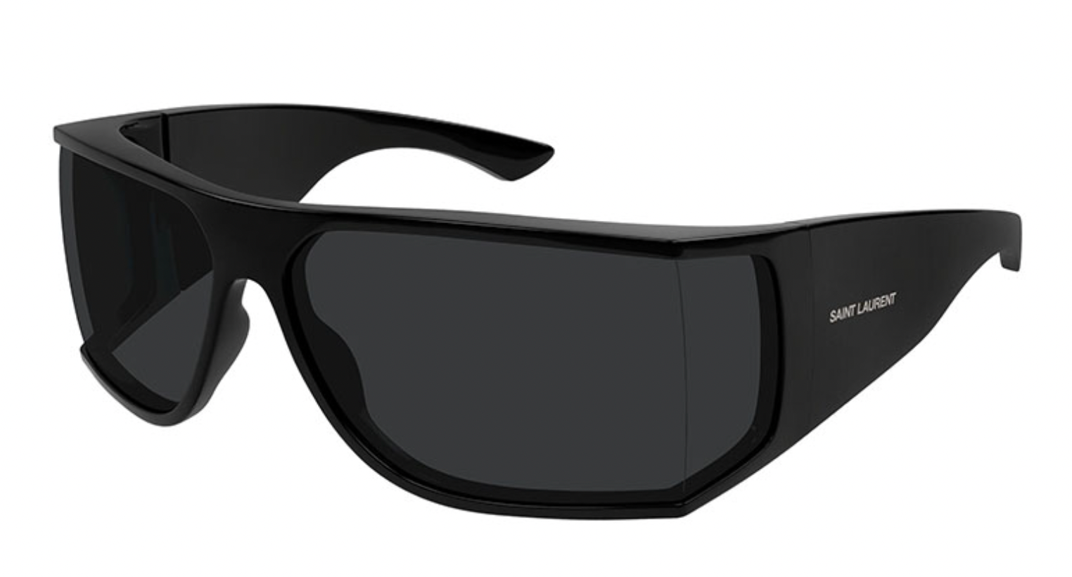 Saint Laurent SL806 Wrap Sunglasses in Black | Designer Daydream Saint Laurent SL806 Wrap Sunglasses in Black | Designer Daydream