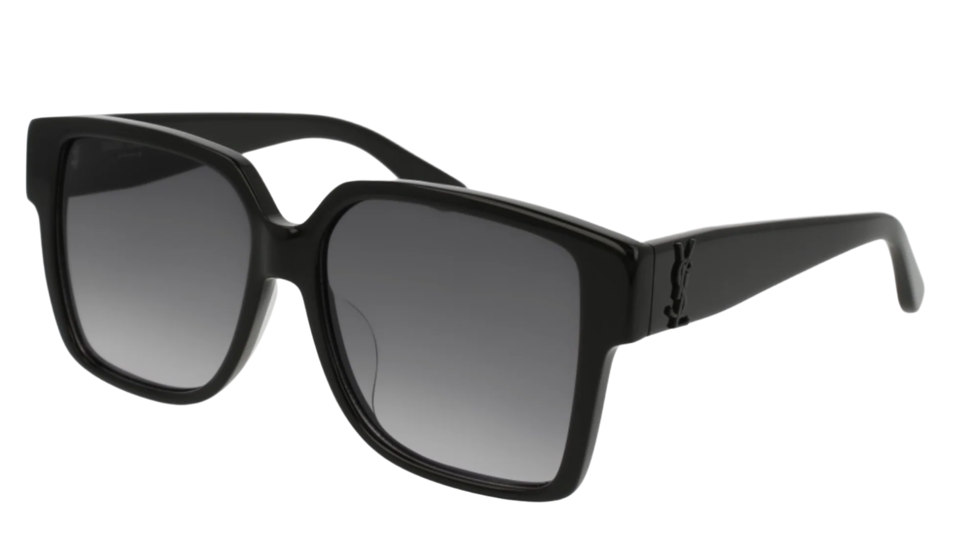 Saint Laurent SL M9/F Black Square Sunglasses – Designer  display picture 3