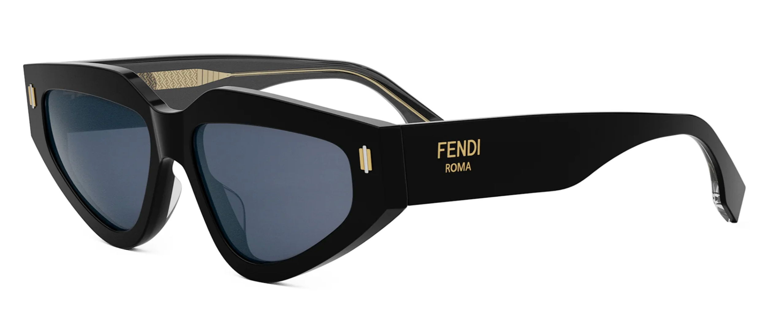 サングラス/メガネ FENDI CAT EYE SUNGLASSES BLACK FF0163 Fendi FE40163U Black Cat Eye Sunglasses | Designer Daydream