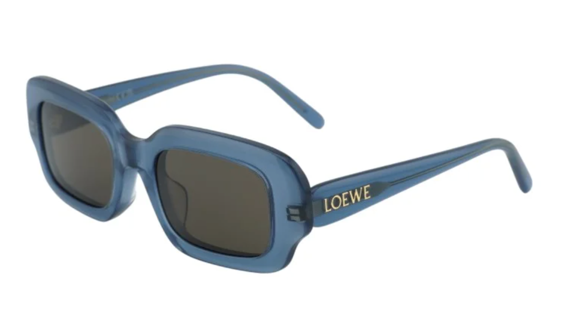 ロエベパース Loewe LW40158F Rectangular Sunglasses in Blue – Designer Daydream