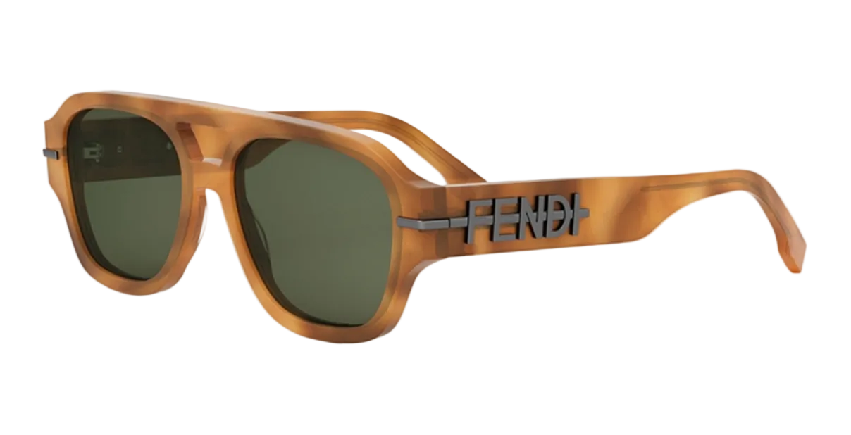 Fendi FE40130F Aviator Sunglasses in Brown – Designer Daydream