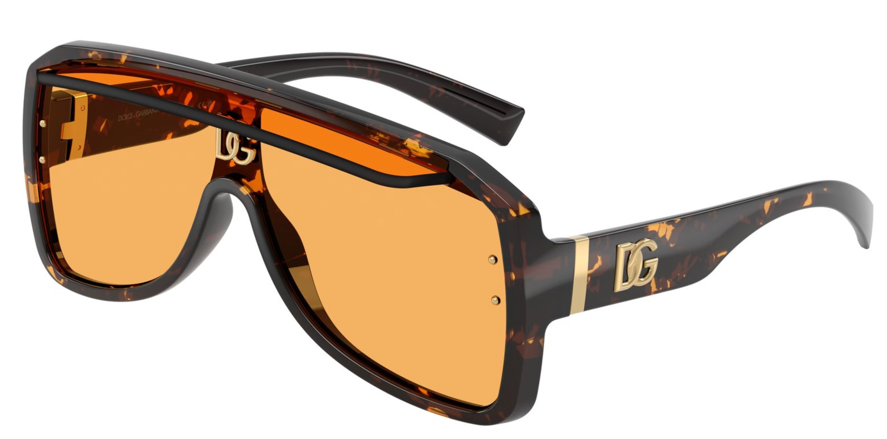 Dolce & Gabbana DG6205 Brown Mask Sunglasses | Designer Daydream