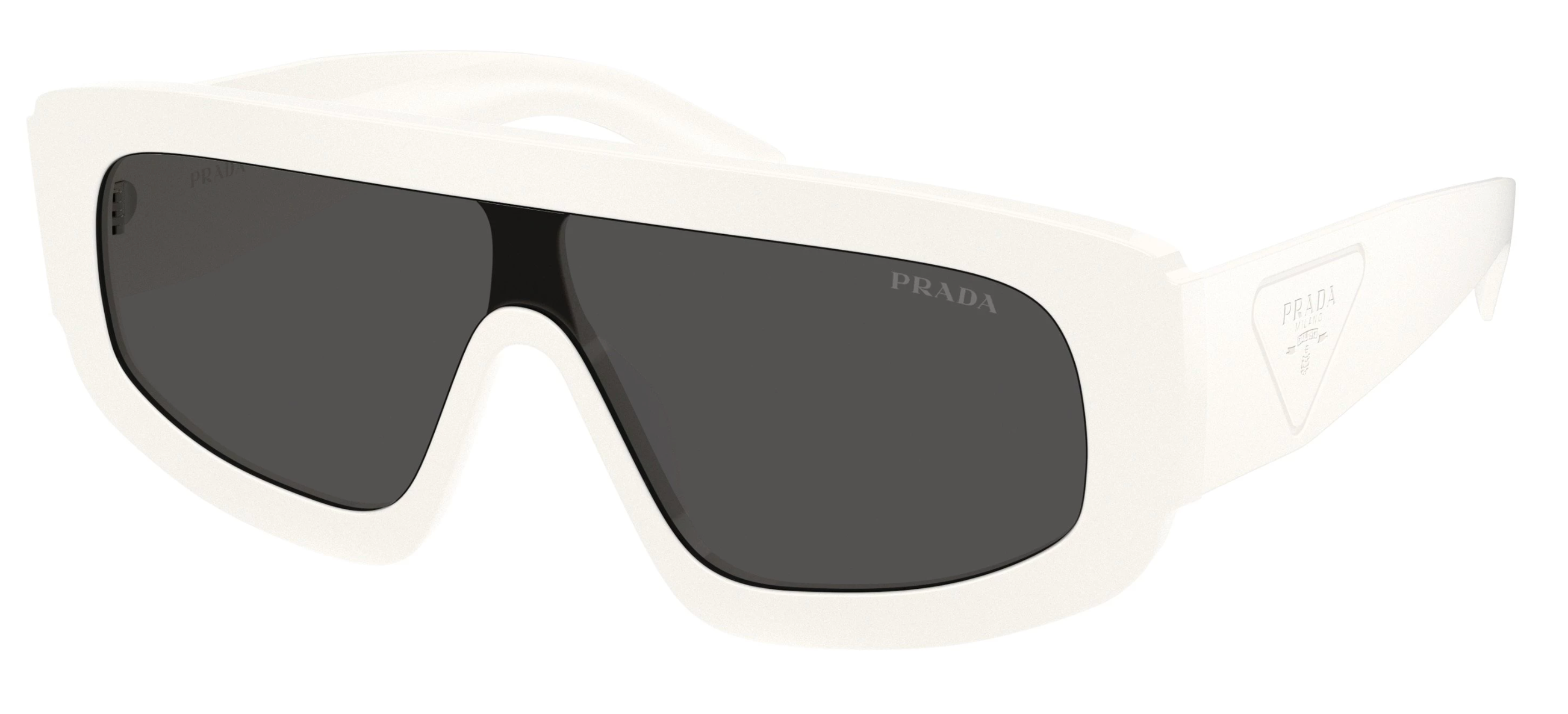 PRADA オルゴール 白色 Prada PR D10S Mask Sunglasses in White | Designer Daydream
