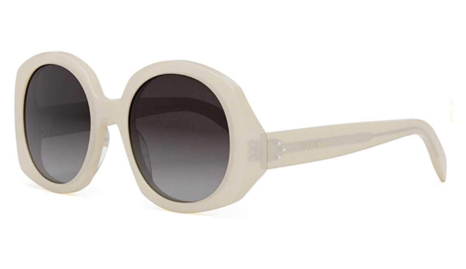 Celine CL40242I Milky White Round Sunglasses – Designer Daydream