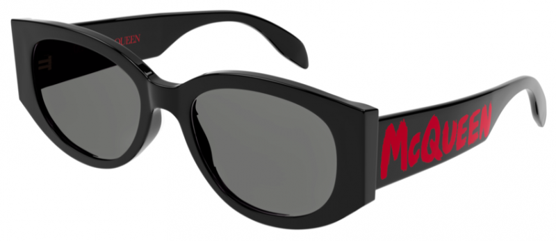 Alexander McQueen AM0330S Black Red Sunglasses – Designer  display picture 2