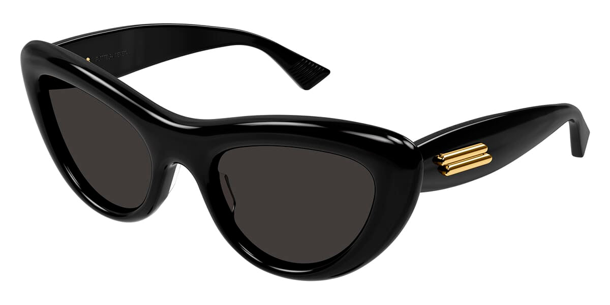 Bottega Veneta Black Cat-Eye Sunglasses with Gold V Accent Bottega Veneta BV1265S Sunglasses | Select Eyewear main image 2