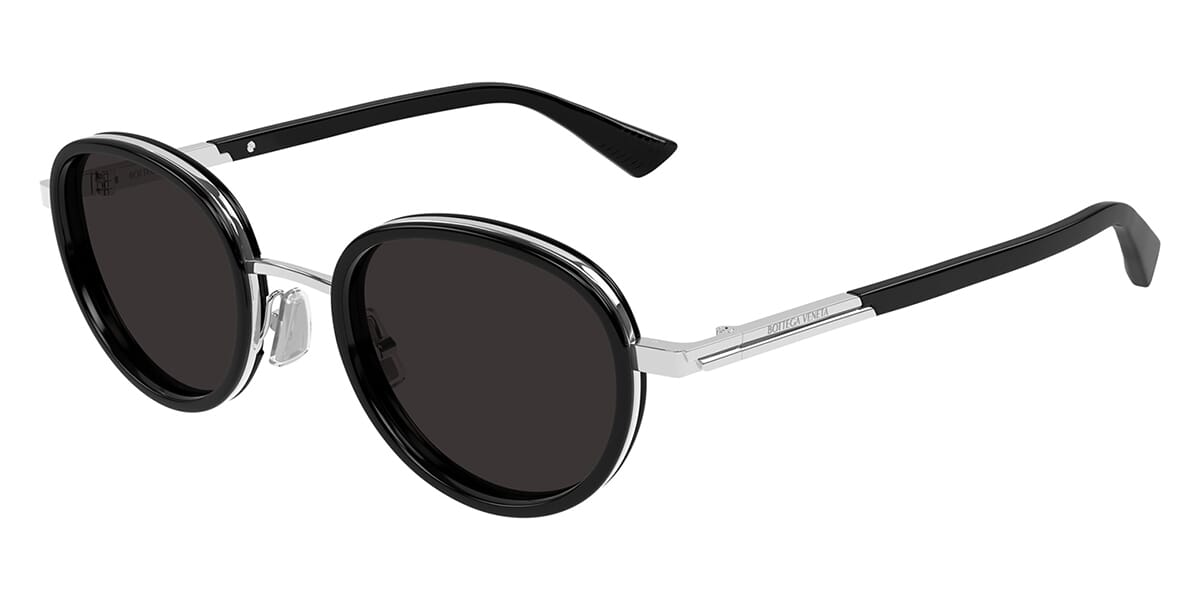 ?️ New Bottega Veneta BV1327S 001 Sunglasses - Shiny Black Frame, Grey Lenses Bottega Veneta Gold Mirrored Sunglasses for Women for sale  main image 4