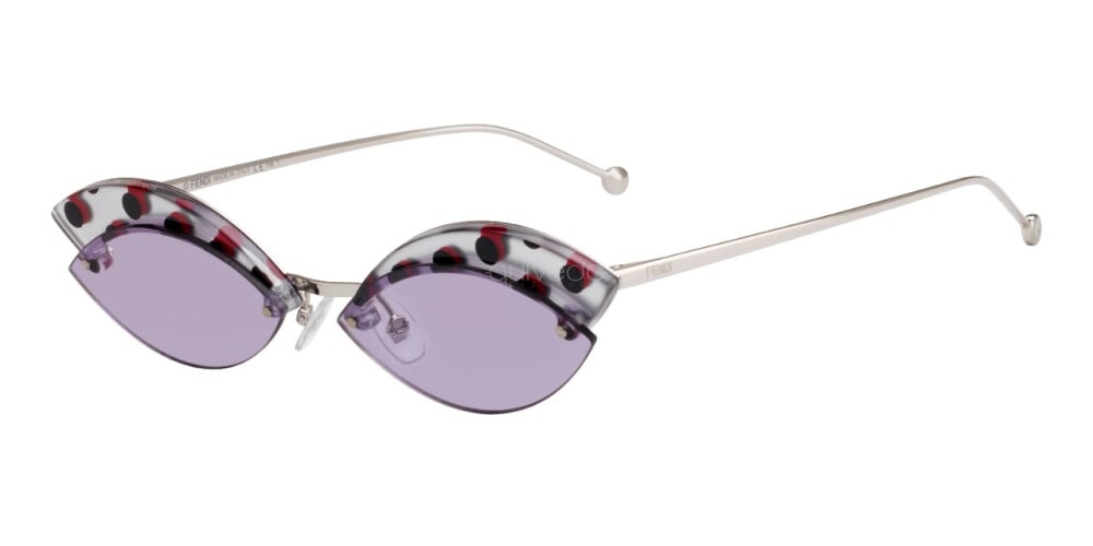 Fendi FF0370/S Polka Dot Cat Eye Sunglasses