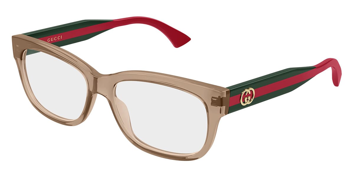 GUCCI ブラウン ニーハイブーツ ストライプ Gucci GG0278ON Transparent Brown Striped Leg | Designer Daydream