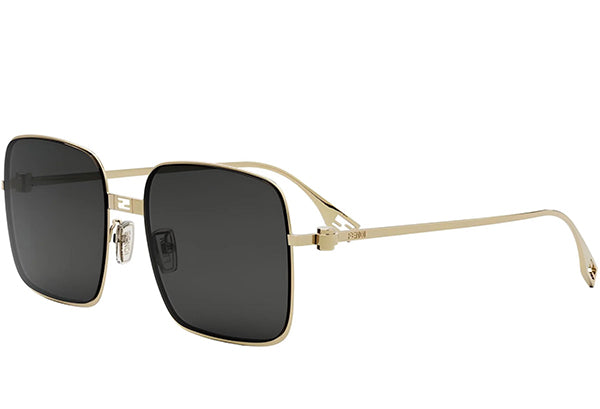 Fendi Baguette FE40123U Square Sunglasses in Gold – Designer