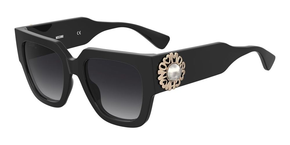Moschino MOS153/S Black Pearl Logo Sunglasses – Designer Daydream