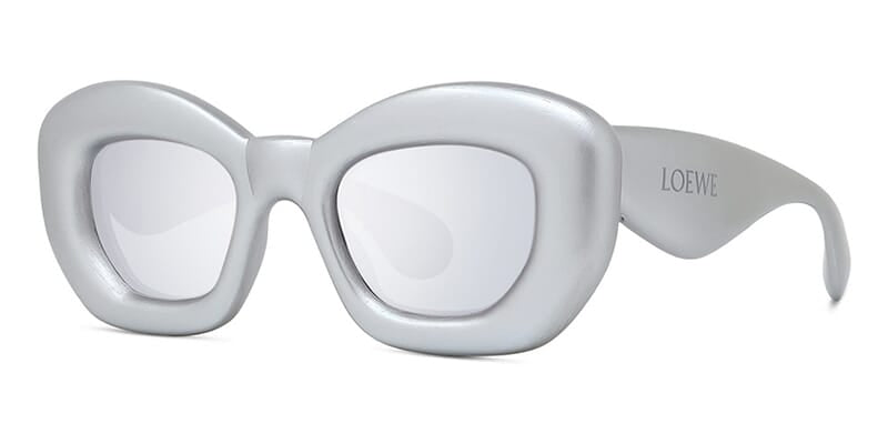 Loewe LW40117I Inflated Sunglasses in Silver Mirror – Designer