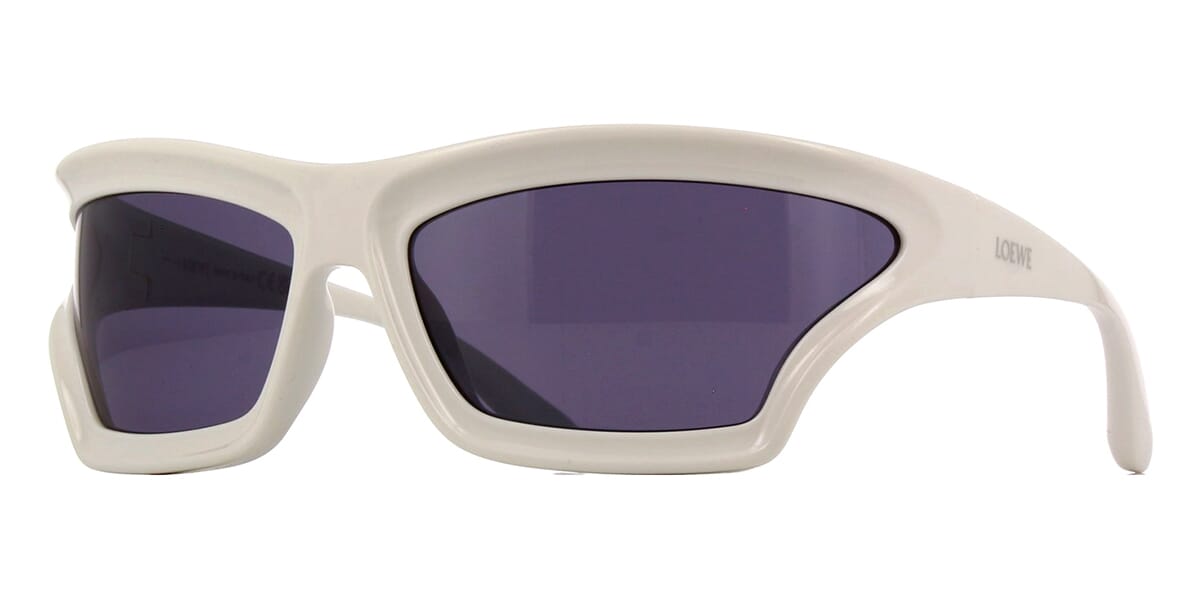 Loewe LW40143U Paula's Ibiza Shield Sunglasses in White – Designer