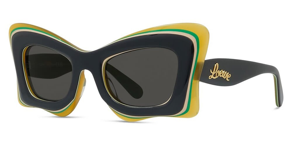 Loewe LW40140U Layered Cat Eye Sunglasses in Grey – Designer  display picture 2