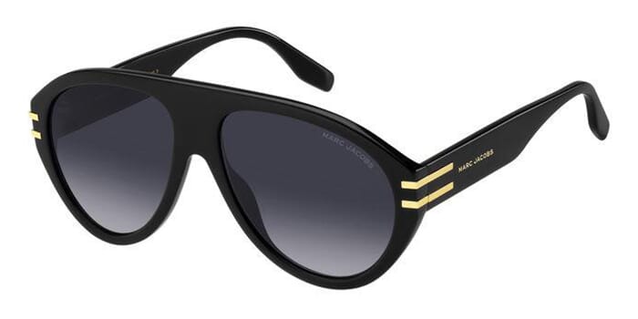 Marc Jacobs 747/S Black Aviator Sunglasses – Designer Daydream display picture 1