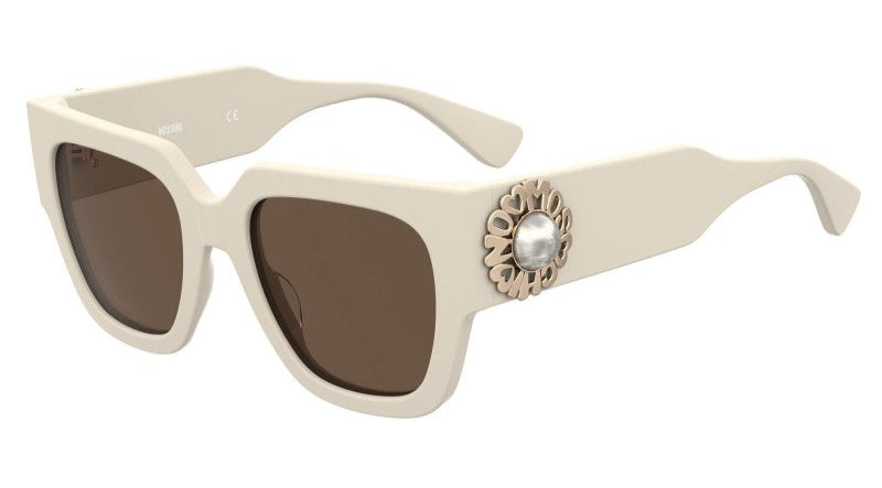 Moschino MOS153/S Ivory White Pearl Logo Sunglasses  display picture 2