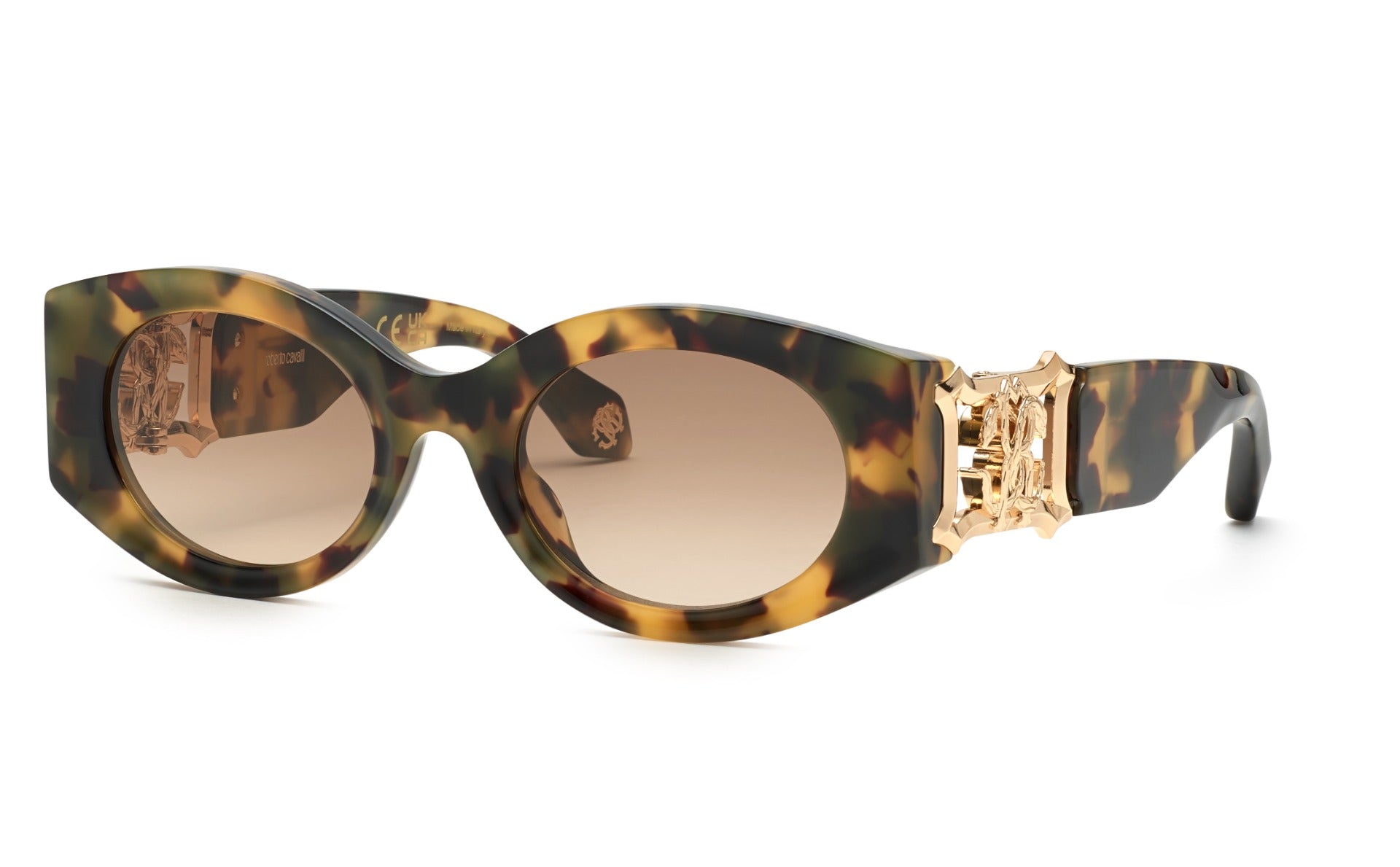 Roberto Cavalli SRC064 Tortoise Brown Oval | Designer Daydream