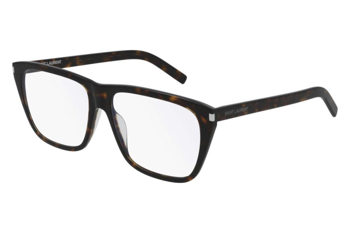 Saint Laurent SL434 Slim Eyeglasses Frames in Havana Brown 