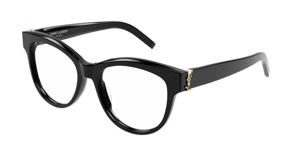 Saint Laurent SLM108 002 Cat Eye Eyeglasses 51mm – Black Saint Laurent SLM108 Eyeglasses Frames in Black – Designer  main image 4