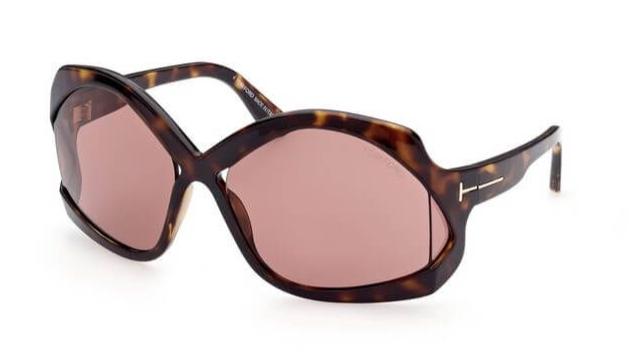 Tom Ford Cheyenne FT0903 Brown Oversized Sunglasses  display picture 3
