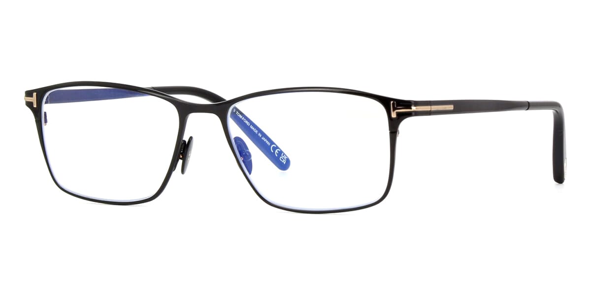 Tom Ford FT5935-B Matte Gunmetal Titanium Bluelight Frames 