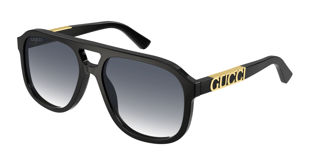 Gucci GG1188S Black Aviator Sunglasses Designer