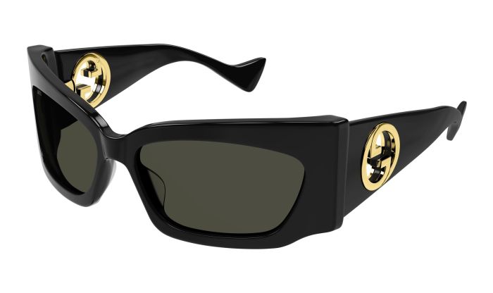 Gucci GG1412S Black Shield Mask Sunglasses