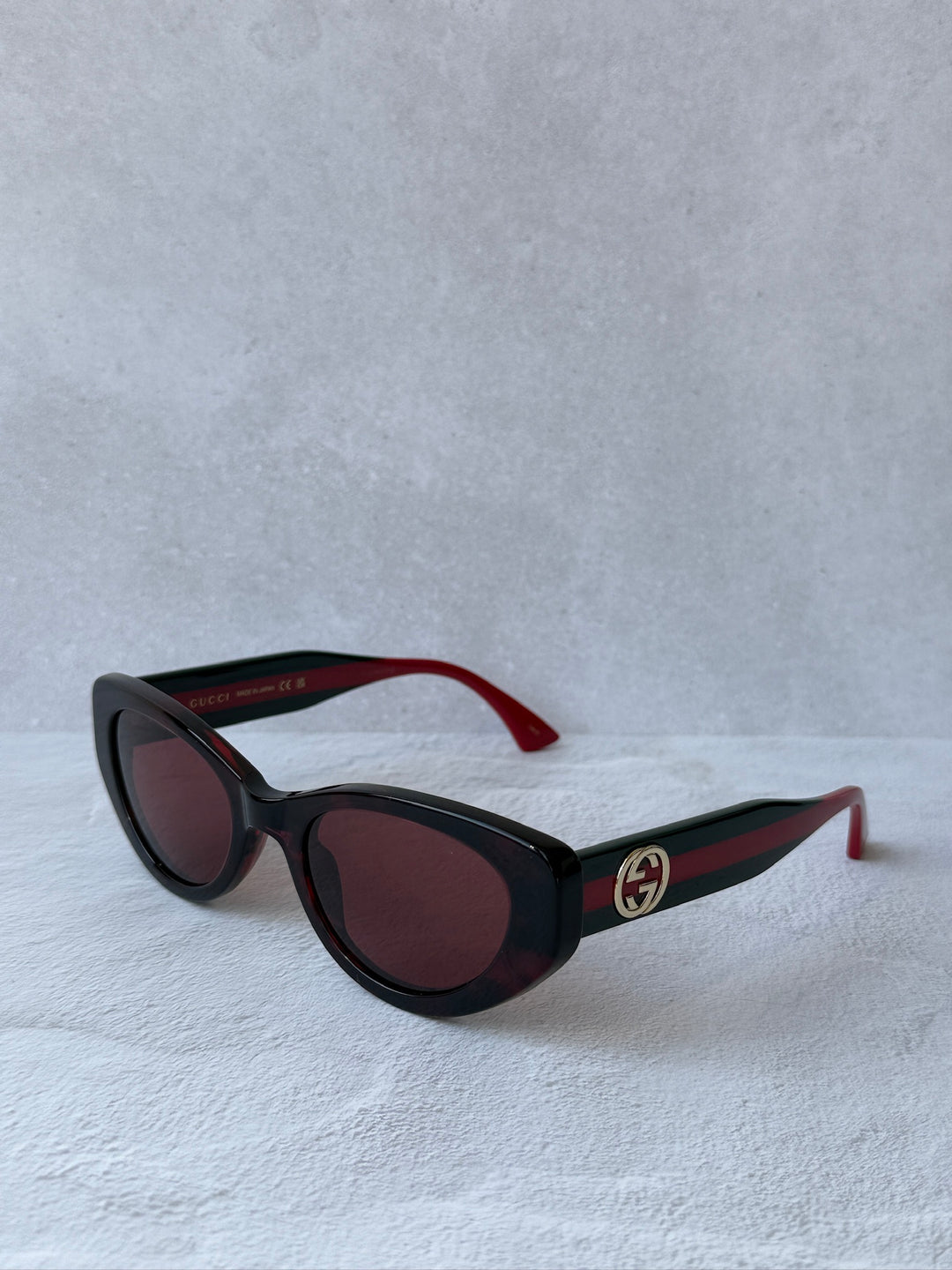 Gucci GG1862S Cat Eye Sunglasses in Havana Striped