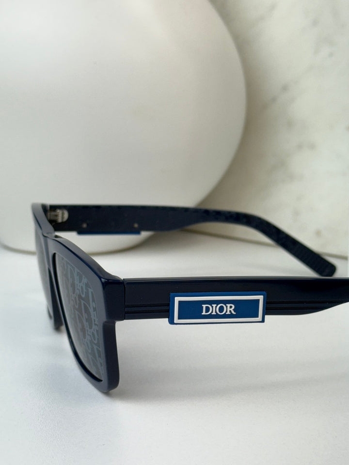 Dior B23 S4I Sunglasses in Blue Monogram Mirror