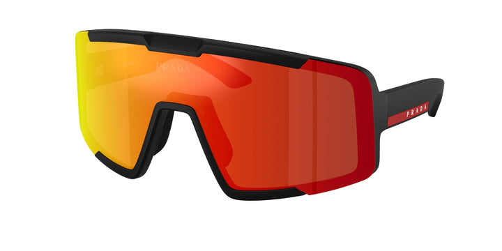 Prada Sport PS B07S Mask Sunglasses in Red Mirror