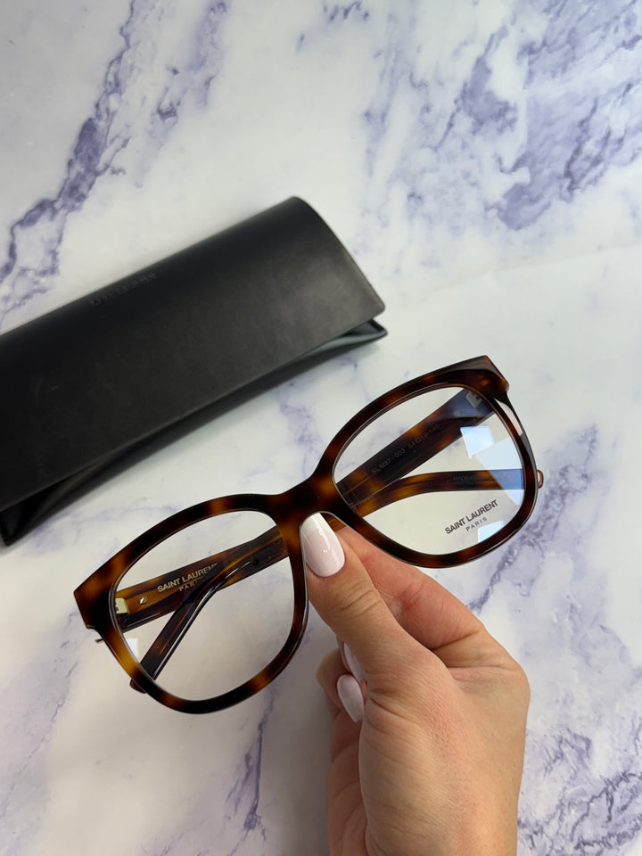 Monturas de anteojos Saint Laurent SLM97 en marrón