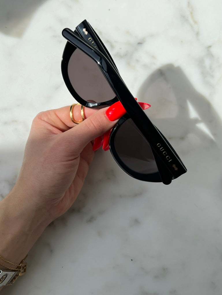 Gucci GG1521S Black Cat Eye Sunglasses